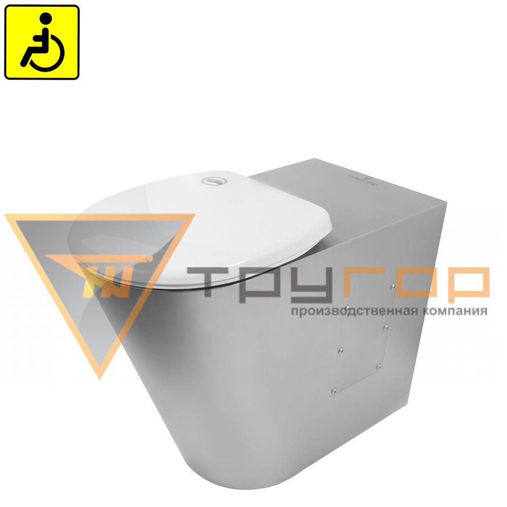 Унитаз напольный без бака антивандальный для ЛсОВ